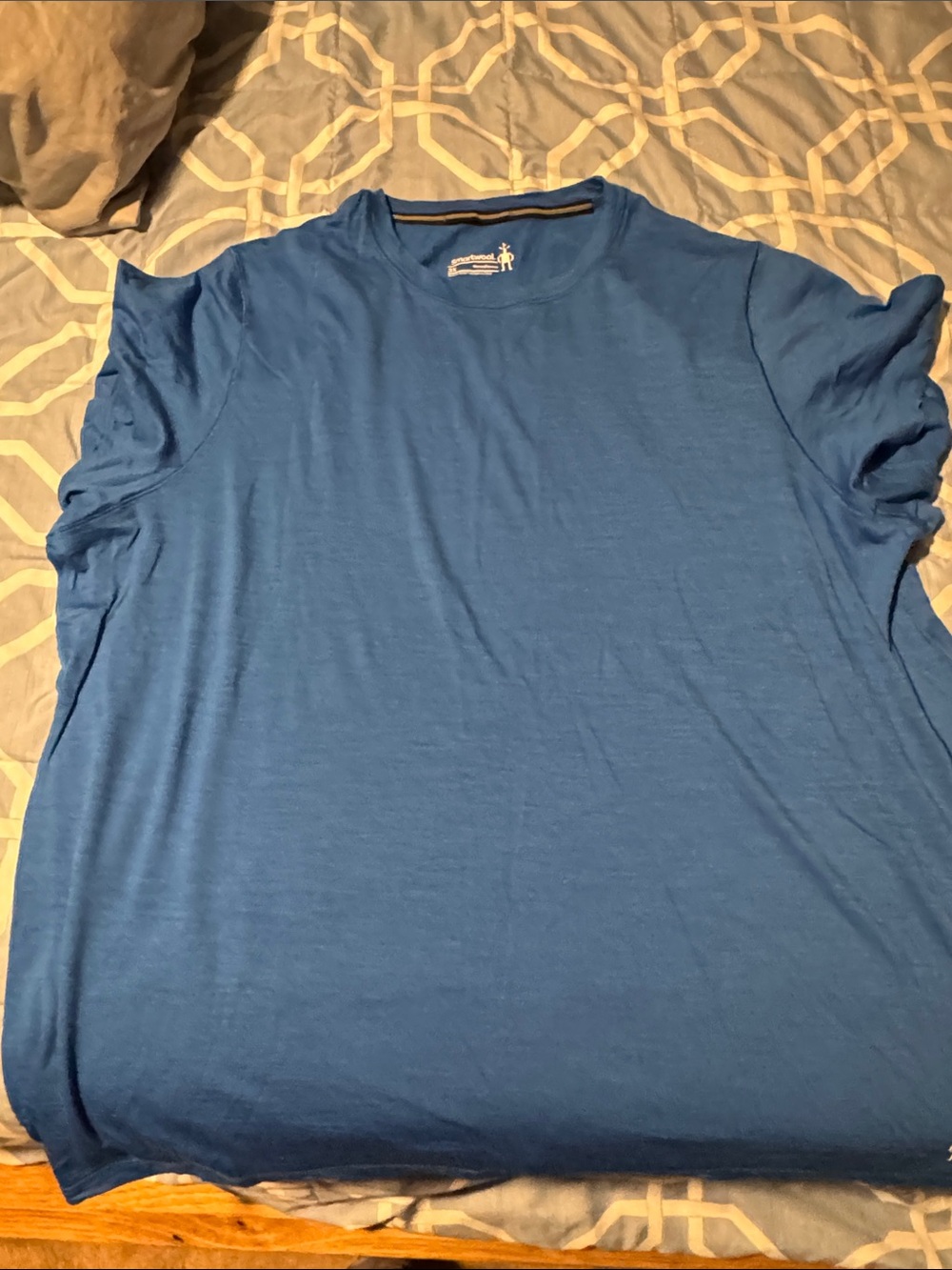 Womens 3XL Smartwool Short Sleeve Tee — Blue